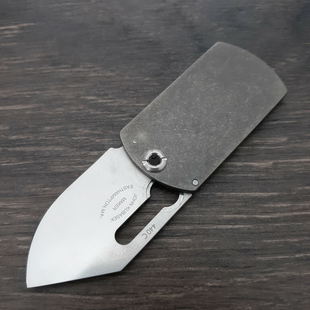 Boker Plus KTK Dog Tag Neck Knife 1 ¾ 440C Stainless Steel Blade Titanium Handle eBay