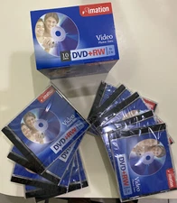 IMATION DVDRW REWRITABLE 4x 10 Pack W Jewel Case BRAND NEW SEALED