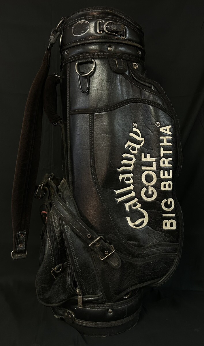CALLAWAY BIG BERTHA S2H2 6-WAY VINTAGE GOLF BAG, LEATHER