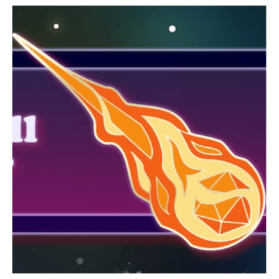 D20 Fireball Pin