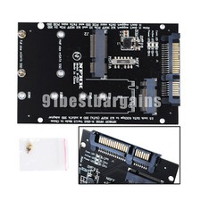 M.2 NGFF Msata SSD To SATA 3.0 Adapter M2 PCI Converter Riser Card Laptop