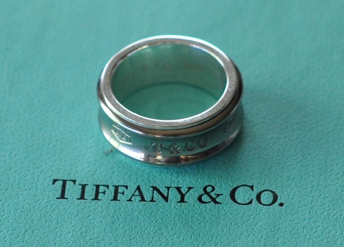 Tiffany & Co.  1837 Ring Galaxy Titanium & Sterling Silver 925  Size  6  US