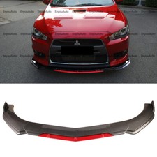 For Mitsubishi Eclipse Universal Front Bumper Lip Spoiler Splitter Carbon Fiber For Mitsubishi Eclipse Universal Front Bumper Lip Spoiler Splitter Carbon Fiber