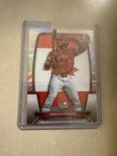 70. 2023 Bowman Chrome #WBC-8 Abraham Toro WBC Flag Refractor #/499