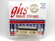 GHS TENOR 4 STRING PHOSPHOR BRONZE BANJO 210 SET GB-1T-1/2 BRIDGE, 1/2" HIGH