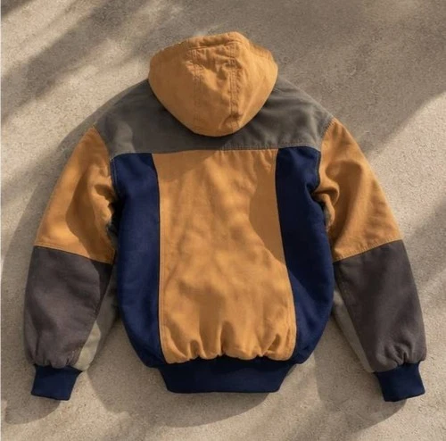 Carhartt Vintage Jacket Mens Size M Reworked Patchwock Winter Jacket image 2