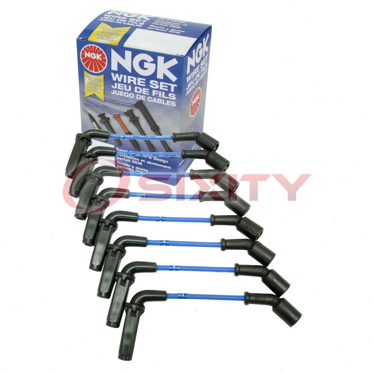 1 pc NGK Spark Plug Wire Set for 2007-2008 Chevrolet Suburban 2500 6.0L V8 - nw