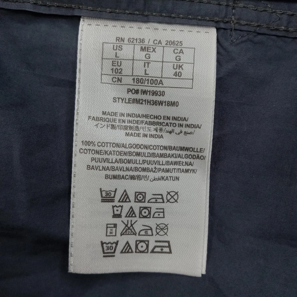 Guess 衬衫男式大号灰色西部按扣刺绣背面长袖 — 第 4/4 张图片