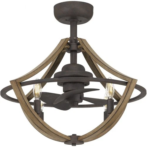 Shire - 24W 4 LED Fandelier in Transitional style - 23.25 Inches wide by 16.25 - Picture 4 of 6