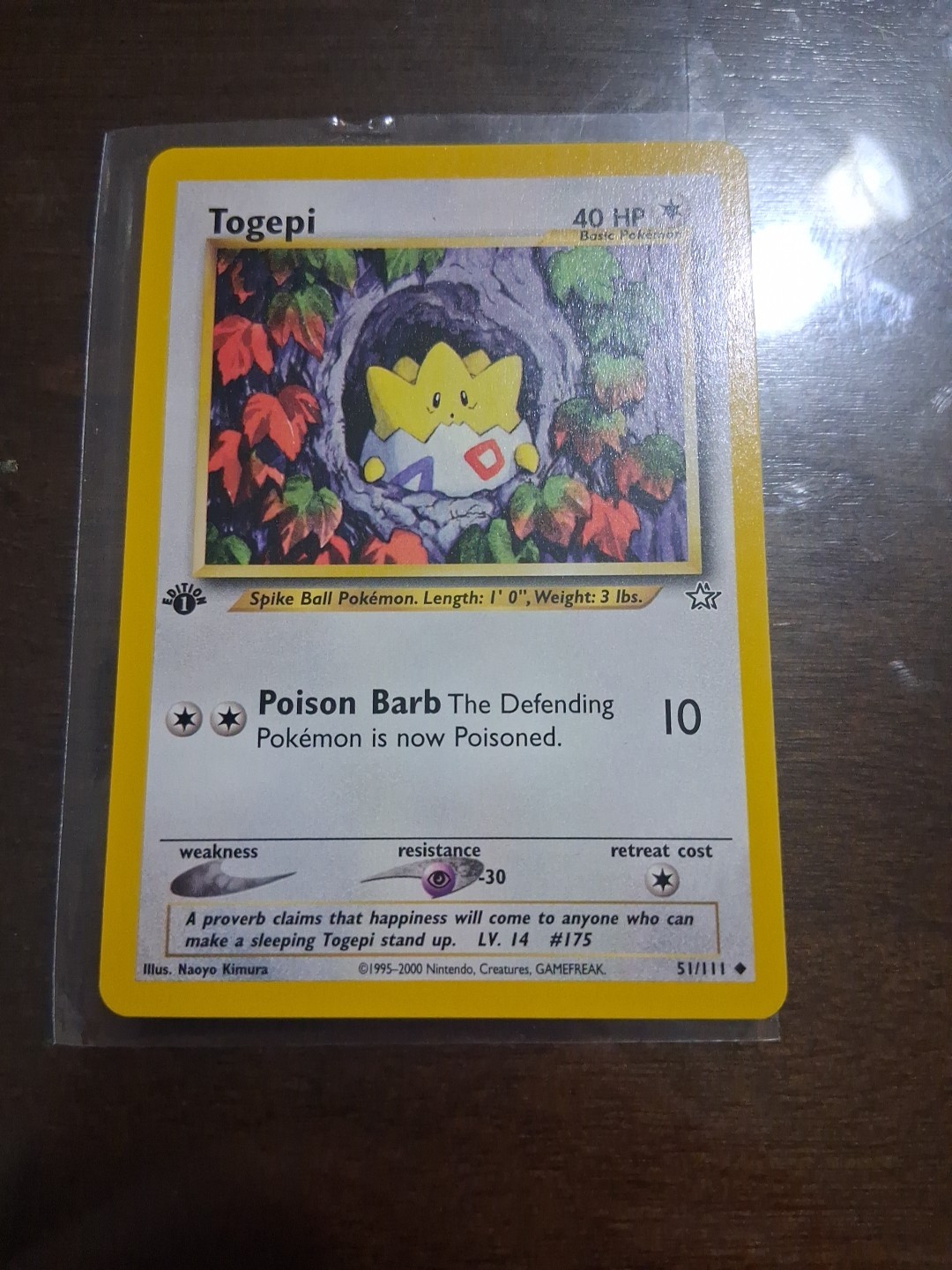 Togepi - 1st Edition - 51/111 Neo Genesis - Pokémon TCG - 2000 NM!