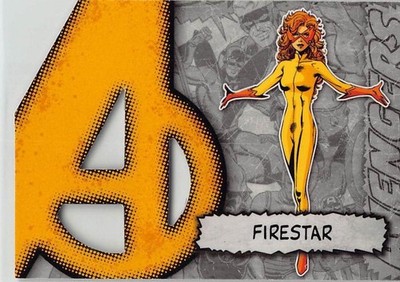 2012 Upper Deck Marvel Beginnings S2 #A-13 Firestar Avengers Die Cut