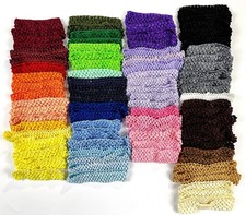 83 Piece Lot Crochet Headbands NEW All Colors Craft Baby Infant Hair Accessories