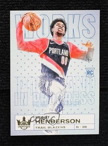 2023-24 Panini Court Kings Works in Progress Scoot Henderson #21 Rookie RC