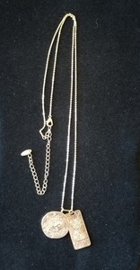 Authentic Ettika Zodiac Charm Aquarius 18kt Gold Plated Necklace
