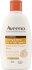 Aveeno Clarify & Shine Shampoo 300ml with Apple Cider Vinegar is a sulfate-free