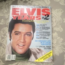 The Elvis Years Magazine Elvis Presley #2 2nd Anniversary Illustrated Pinup