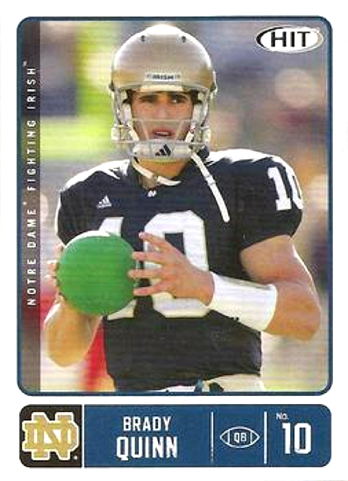 Brady Quinn SA-GE Hit #10 Base