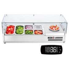 Refrigerated Condiment Prep Station, 135 W Countertop Refrigerated Condiment Sta
