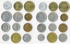 GRECIA. Lote de 12 monedas diferentes