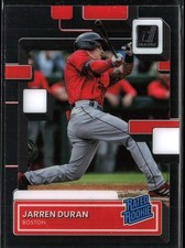 2022 Panini Chronicles #56 Jarren Duran Clearly Donruss Red Sox Rated Rookie RC