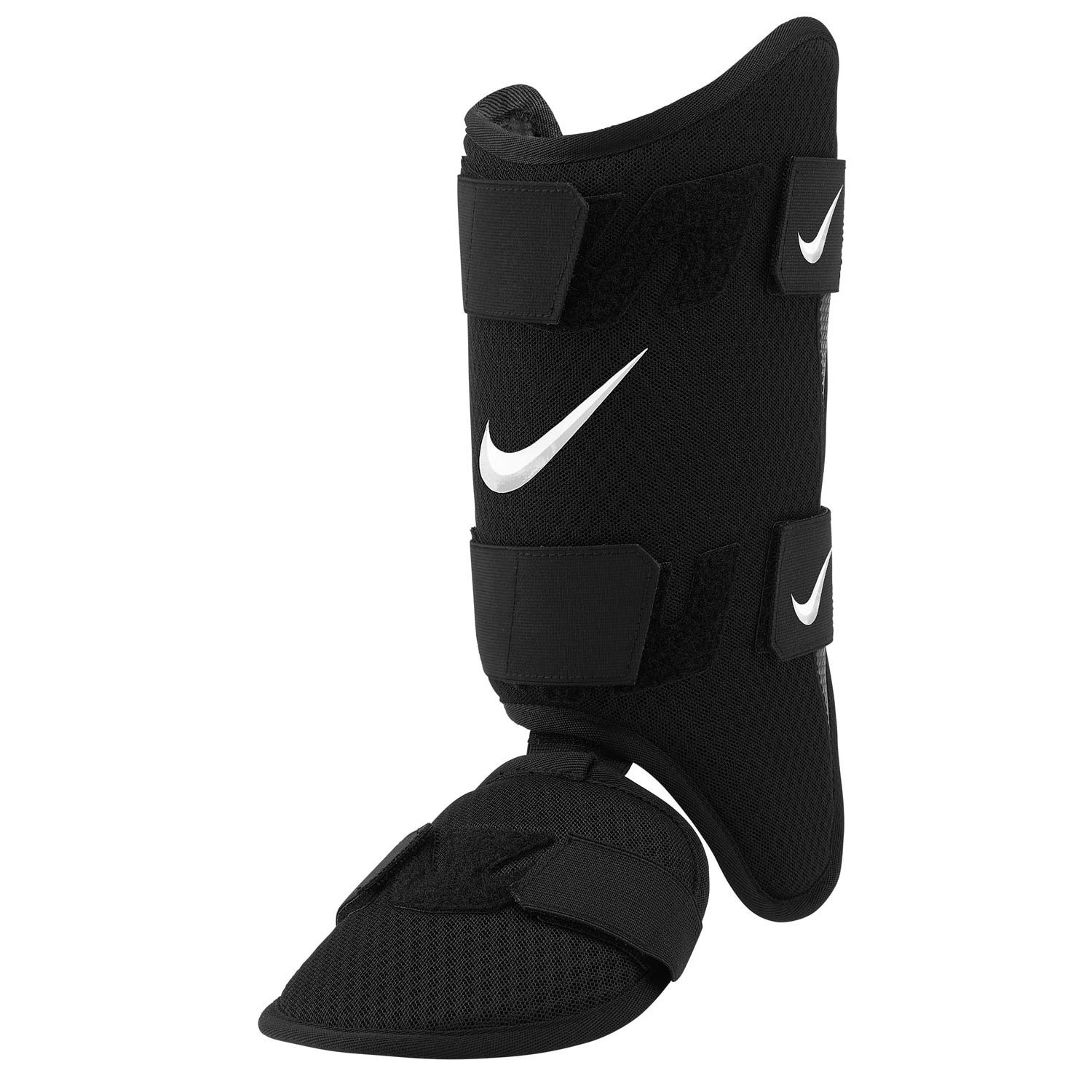 USED Nike Men Diamond Batters Leg Guard Right Hitter Blk/White