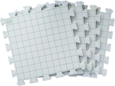 Interlocking Needlepoint, Knitting, and Crochet Blocking Boards, 12'' W X 12'' L
