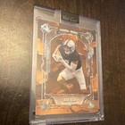 Wild Card 2025 football card featuring Jack Bech in black Raiders uniform, white pants, holding ball, orange-blue border design.