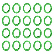 1 in Spring O Ring, 50pcs O Ring Clip Keyring Purse Buckle Metal, Green
