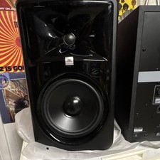 JBL 308 MkII 8" Powered Studio Monitor Speaker, Wired, Black, Active Pair