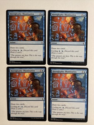 4x Mtg Amonkhet Hieroglyphic Illumination NM Magic Karte Magic The Gathering