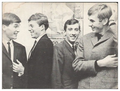 V9187/ The Explosions  Beat- Popgruppe  Niederlande Autogrammkarte ca.1968