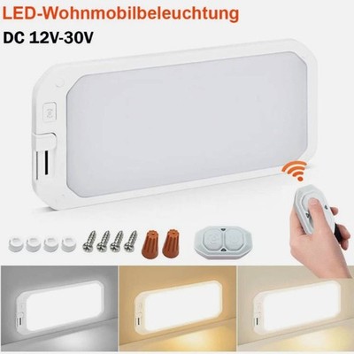 Wohnmobil Wohnwagen 12V 30V LED Innenbeleuchtung Deckenlampe Strahler Dimmbar