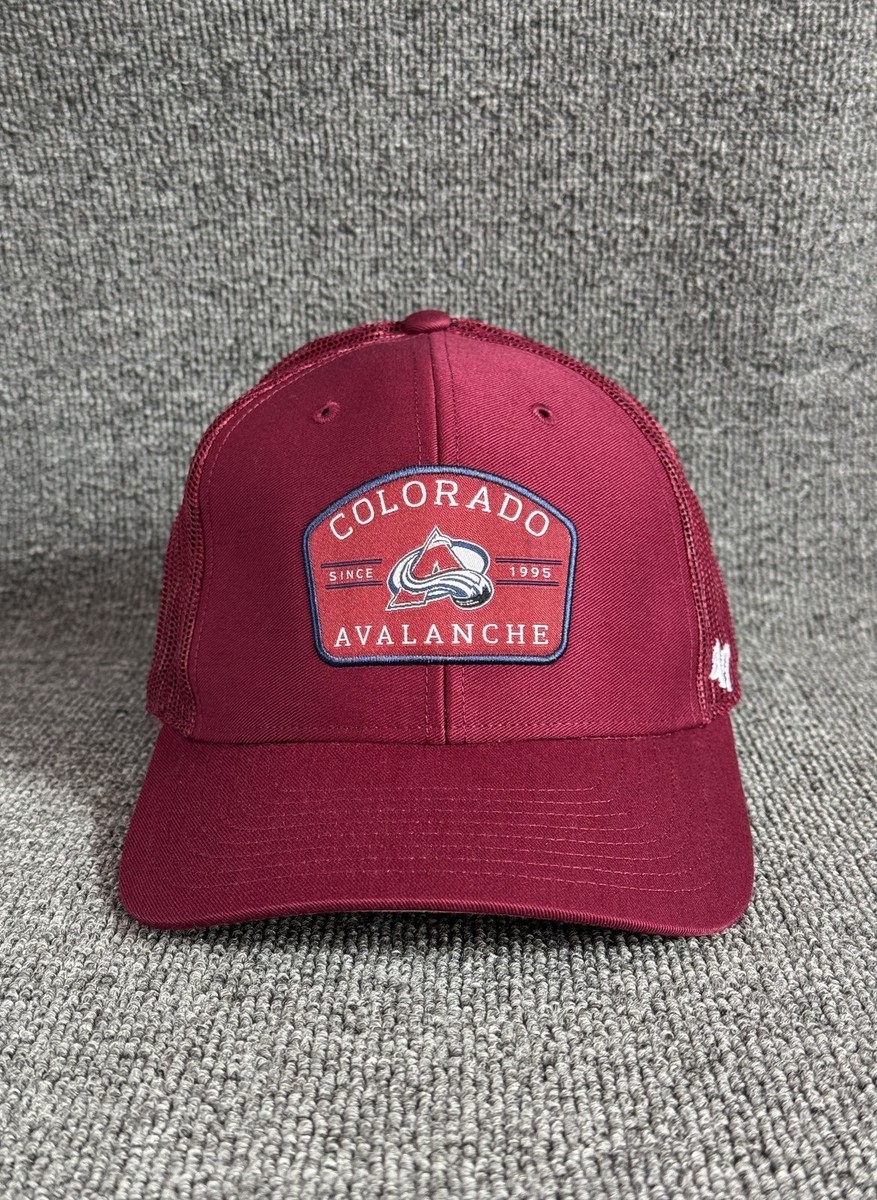 '47 Brand Colorado Avalanche Trucker Snapback Burgundy OSFA NHL Mesh Back Hat