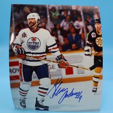 GLENN ANDERSON AUTOGRAPHED EDMONTON OILERS 8X10 PHOTO- MORE LISTED