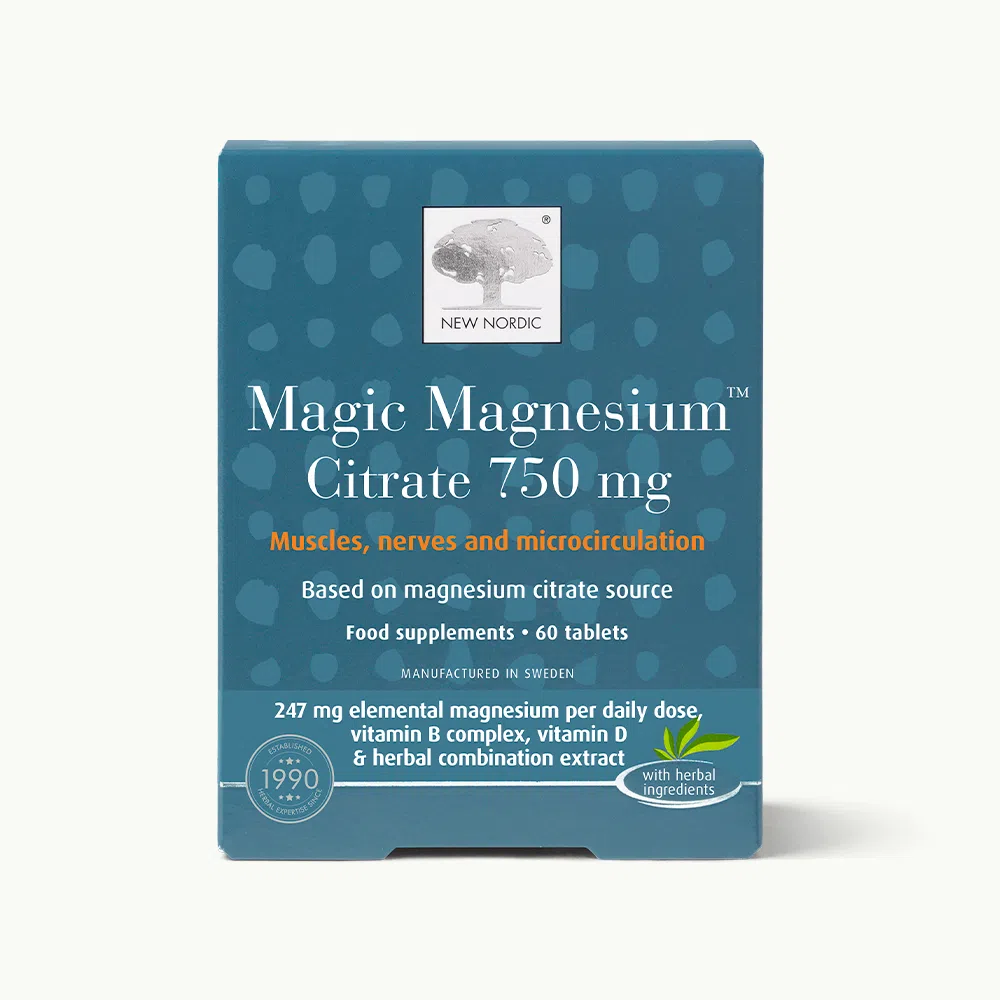 New Nordic Magic Magnesium Citrate 750mg 60 Tablets – Magnesium Supplement