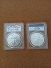 Lot of (2) 2024  & 2021. Silver Eagles  - MS69 PCGS silver eagle