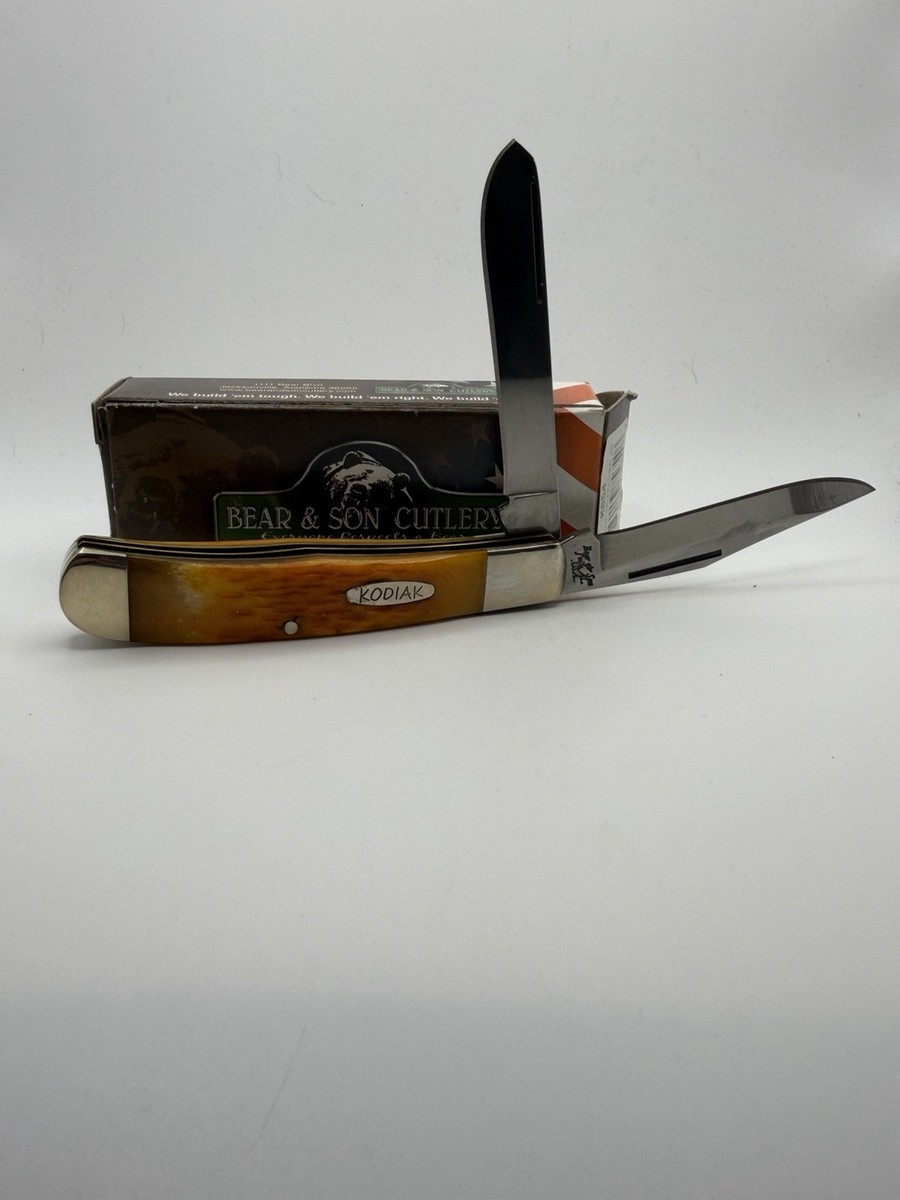 ペーパーナイフ The Garden of Autumn Bear & Sons Trapper Autumn Feather Jig Pocket Knife New In Box | eBay