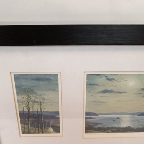 Jeff Sudders Windermere In The Moonlight Lake District Triptych Print Signed - Picture 21 of 23