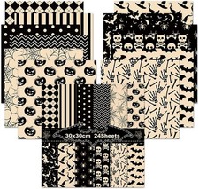 Halloween Scrapbook Paper 24 Sheets 12x12 Inch Double-Sided Decor