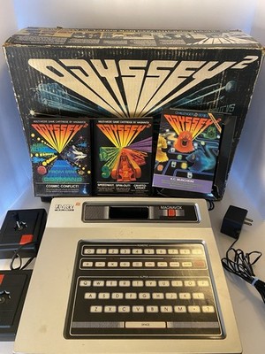 Magnavox Odyssey 2 CIB Complete Console   w/Styrofoam Paperwork 3 Games Untested