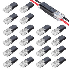 20 PCS 2-Pin Electrical Wire Connectors, No Wire-Stripping Solder-Free Electrica