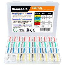 450PCS Solder Stick Seal Wire Connectors, Marine Grade Heat Shrink Wire Conne...