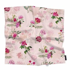 Bandana Botanical Flower Pattern Soft Comfortable Green Branch Pink Red Beaut...
