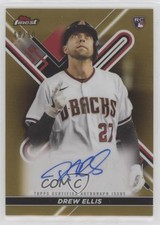 2022 Topps Finest Finest Auto Gold Refractor 46/50 Drew Ellis #FA-DE Auto 5h8