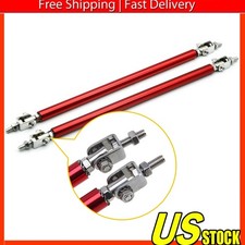 For Bmw Adjustable Bumper Lip Chrome Front Strut Splitter Rod Tie Support Bar Us For Bmw Adjustable Bumper Lip Chrome Front Strut Splitter Rod Tie Support Bar Us