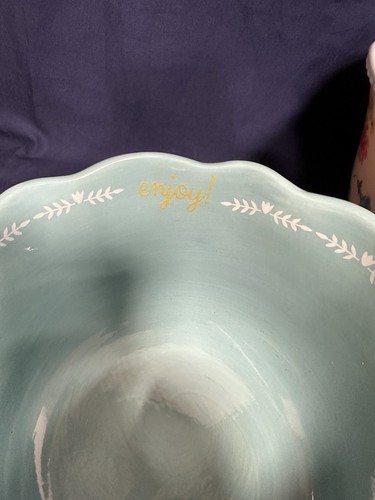 Pioneer Woman Floral Serving Bowls Scalloped Edge Stoneware Set of 3 - Afbeelding 4 van 12