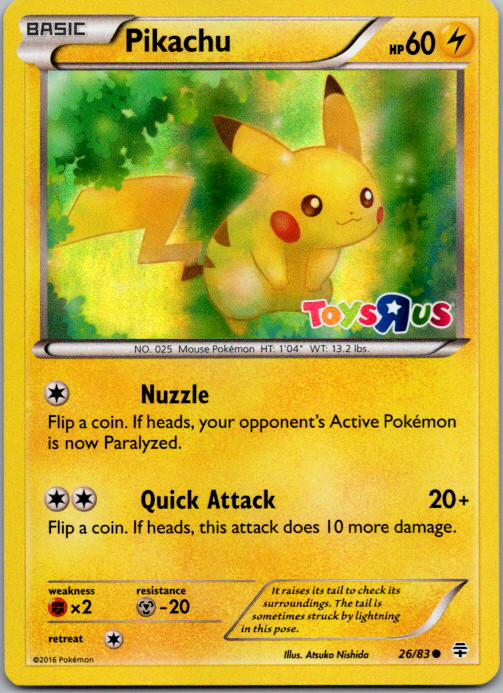 Pikachu - 26/83 (Toys R Us) Holo Promo Miscellaneous Cards & Products 026/083 NM