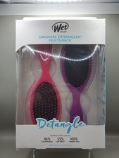 Wet Brush Original Detangler Multi Pack Hair Brushes Purple Pink All Hair Types