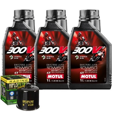 Motul 300V2 10W50 Ölwechselset Filter Für Arctic Cat ATV 400 4x4 ACT 2004