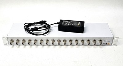 AXIS M7016 16 CH CCTV Video Encoder w/ Power Adapter & Rack Ears Tested Working